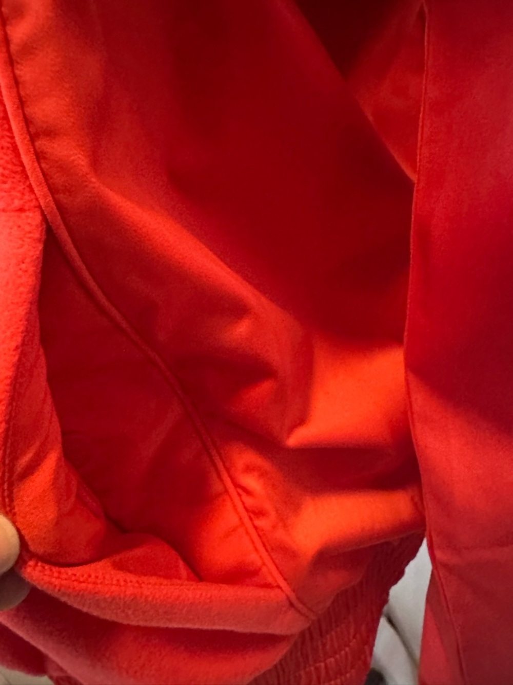 ATHLETA Zion Microfleece Full Zip Athletic Baseball Jacket Red/Orange - Picture 3 of 12